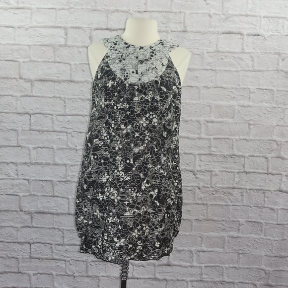 Vintage Y2K Anna Sui Black White Animal Jungle Silk Print 10 - Picture 1 of 10